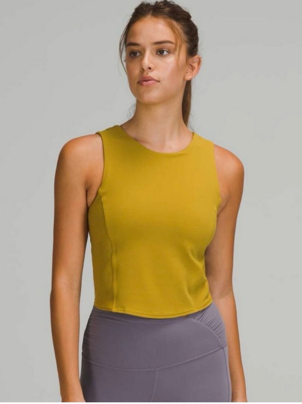 Lululemon Nulu Twist back yoga tank auric gold 4